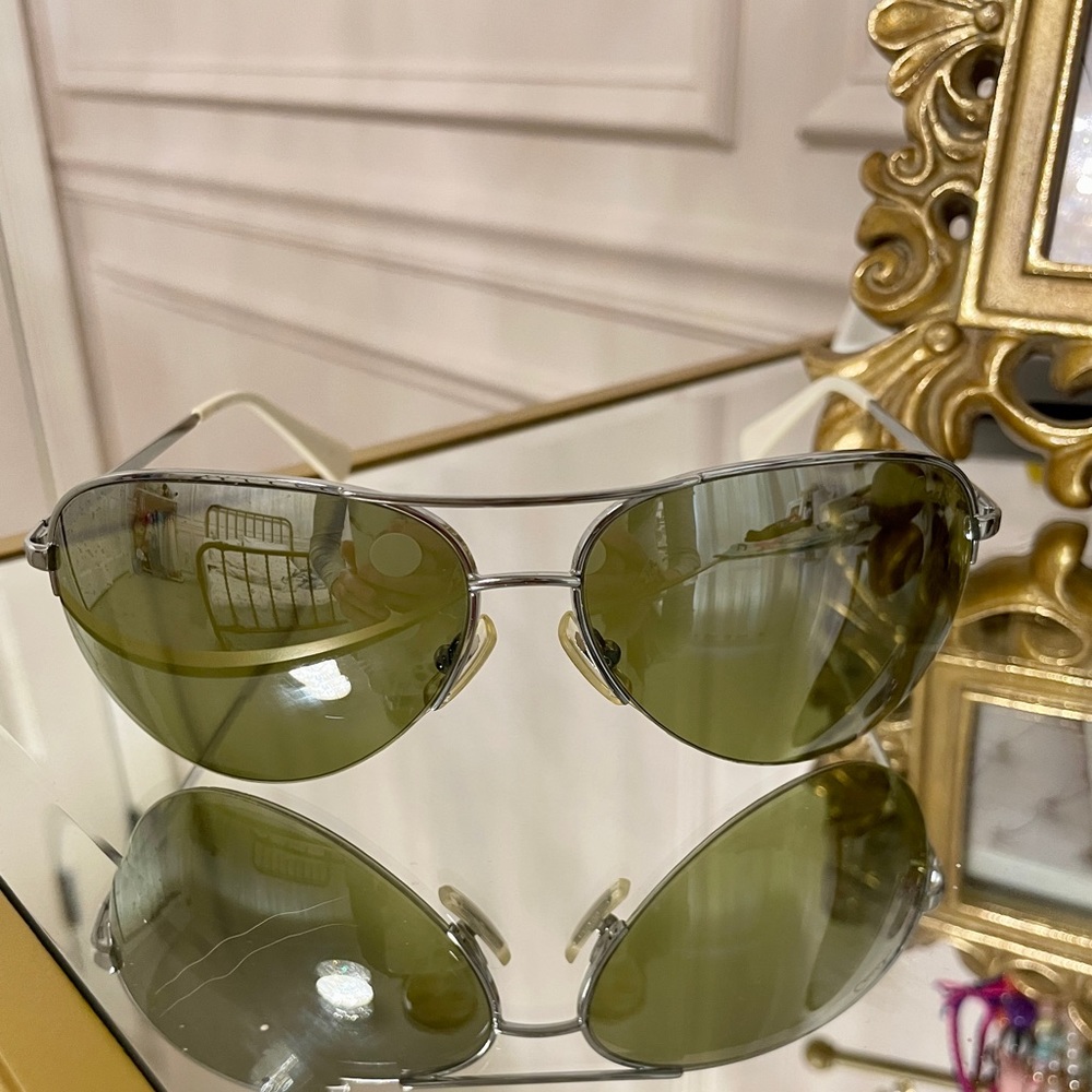 Coach Paisley Aviator Sunglasses (S5024) Light silver